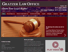 Tablet Screenshot of gratzerlaw.com